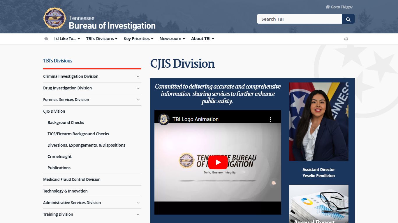 CJIS Division - Tennessee State Government - TN.gov